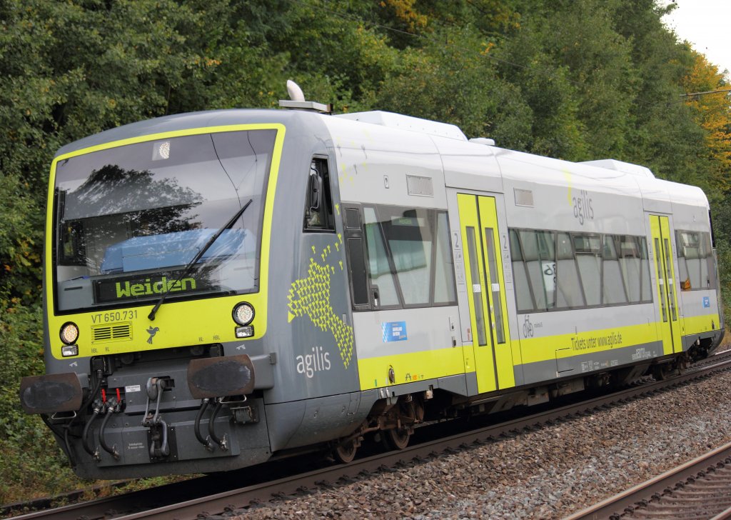 650 731 Agilis in Michelau am 26.09.2012.