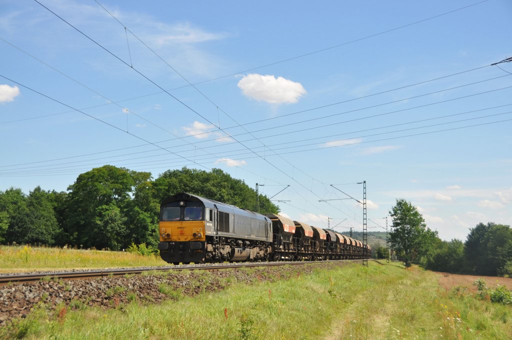 653-09 eine Class 66 von MRCE Dispolok mit einem Schttgutzug auf der Main-Spessart-Bahn in Richtung Gemnden.Bild Aufgenommen bei Wernfeld am 4.8.2012.
ber Infos wer diese Lok im Moment angemietet hat wre ich dankbar.