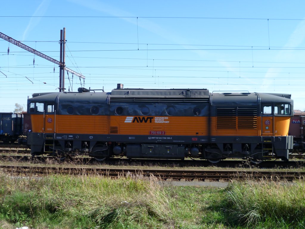  750 199-2 fuhr am 16.10.11 durch Cheb.

