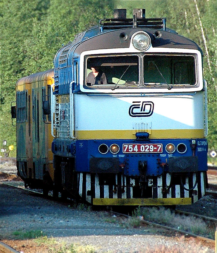 754 029 am 03.07.2010 beim Umsetzen in Bayerisch Eisenstein.