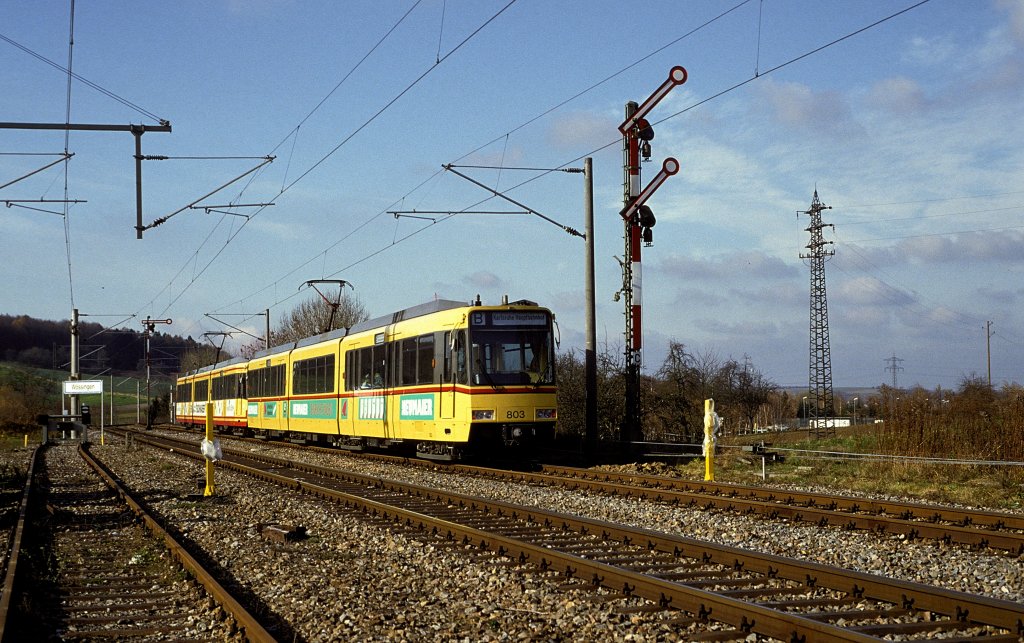 803 + 801  W�ssingen  14.11.92
