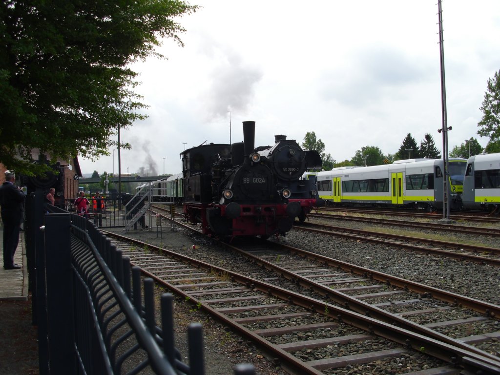 89 6024 im DDM = Deutsches Dampflokmuseum, Neuenmarkt (11.06.2011)