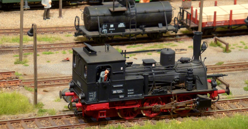 89 7324 auf einer Modellbahnanlage in Gera. Foto 03.11.2012