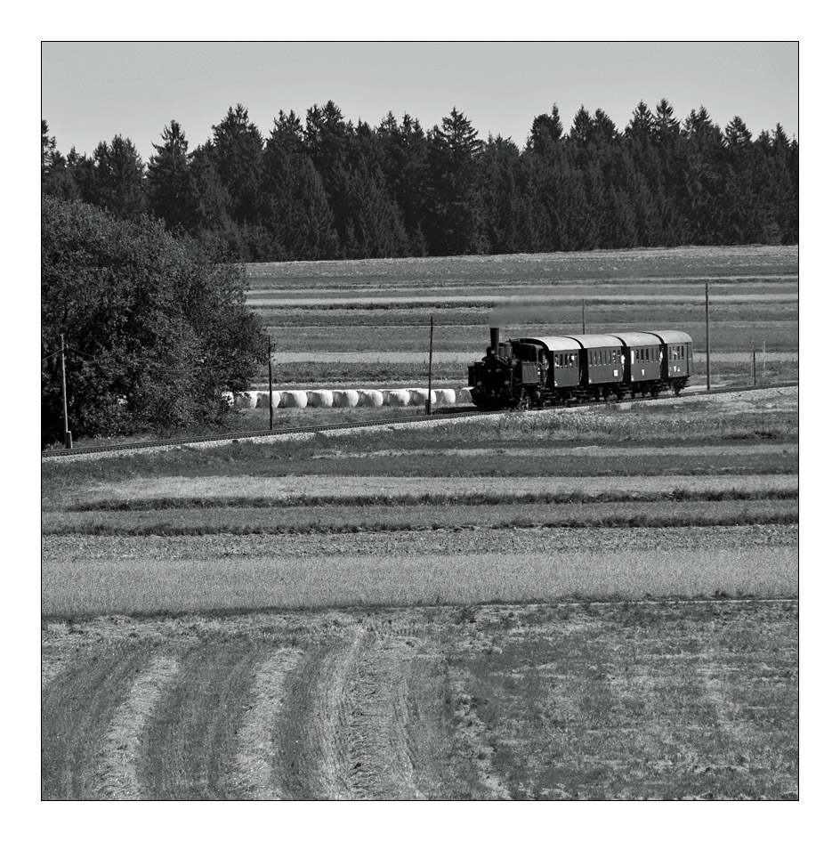 92.2271 des Martinsberger Lokalbahnvereines mit Sonderzug von Sigmundsherberg nach Zwettl Stadt bei Hrmanns, 15.8.2012