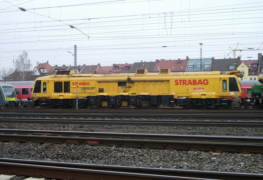 9427 003 der STRABAG Linsinger Austria steht am 03.Mrz 2012 abgestellt in Bamberg.