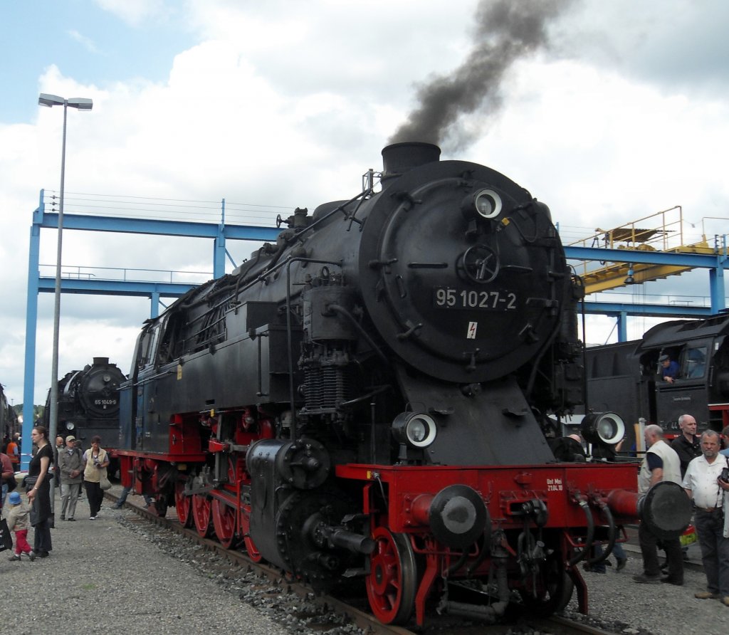 95 1027 am 1.9.2012 im Lokwerk Meiningen, anllich der XVIII. Meininger Dampfloktage