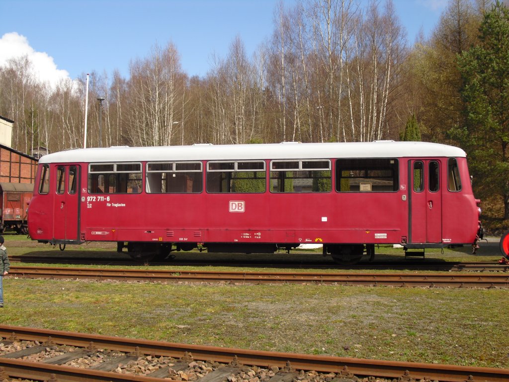 972 711-6 sah man zur Saisonerffnug, am 11.04.10 im BW Adorf/Vogtl. 
