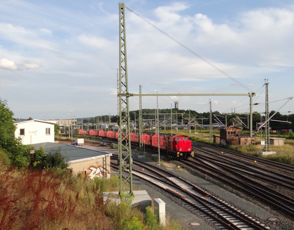 9880 3346 603-4 D-EBS beim Rangieren am 12.08.13 in Plauen/V. oberer Bahnhof.