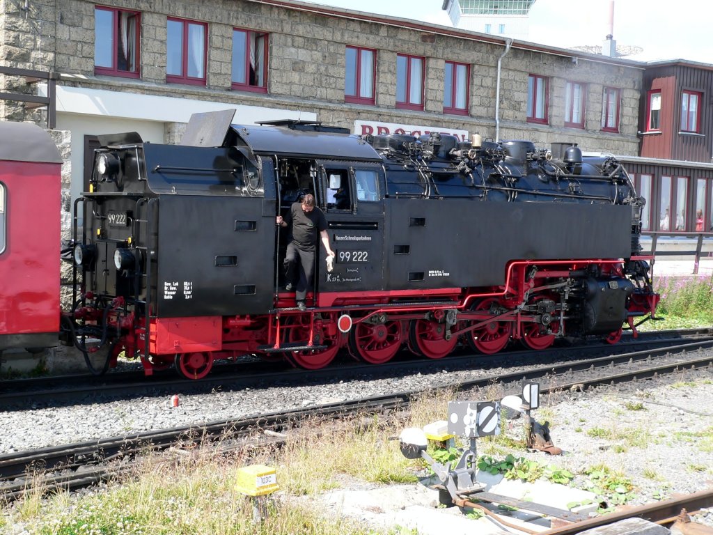 99 222 auf dem Brocken 2008