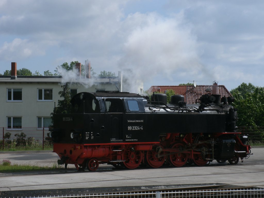 99 2324,am 28.Mai 2011,auf dem Werksgelnde in Bad Doberan.
