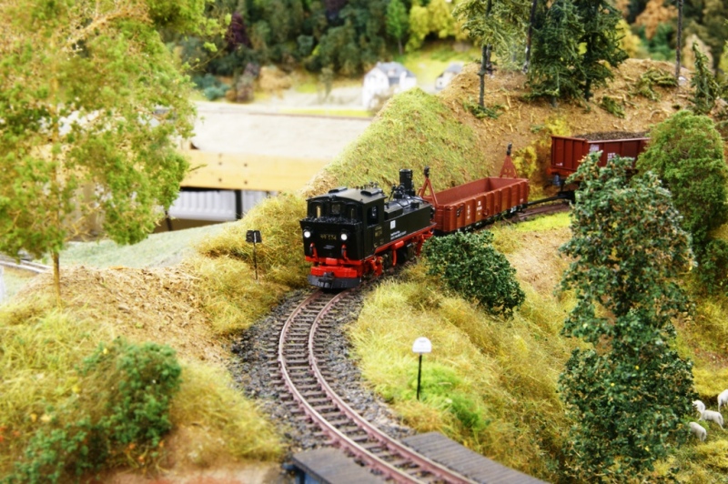 99 574 wartet mit einem GmP an der Trapeztafel von Grorckerswalde