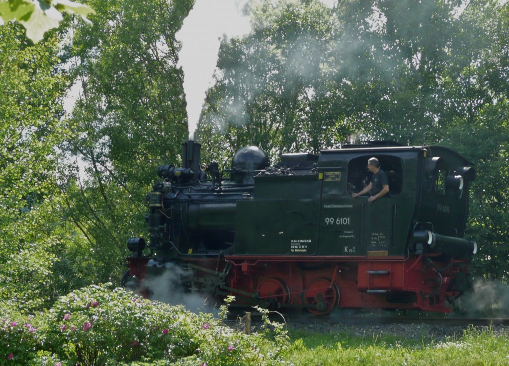 99 6101 auf  Showfahrt  in Silberhtte (26.06.2010)