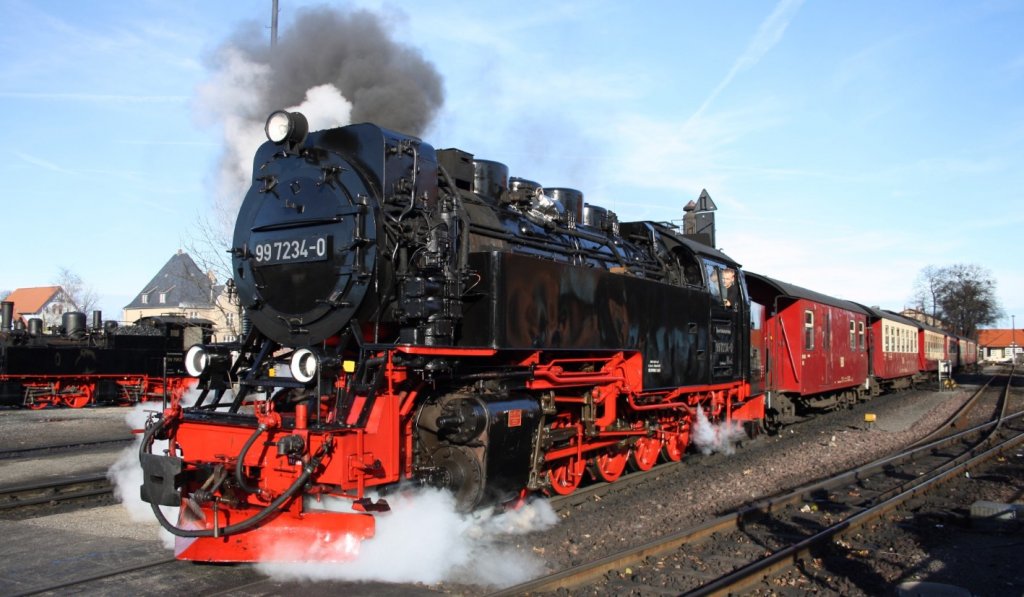 99 7234-0 in Wernigerode am 14.11.2010 ..    Gute Fahrt.. :-)