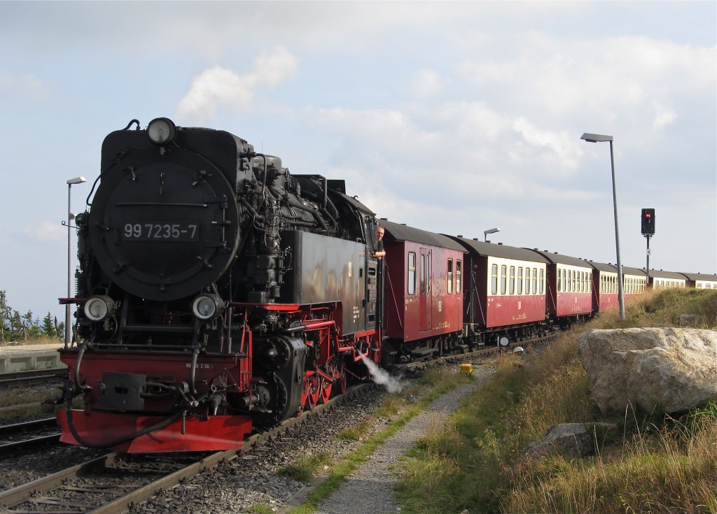 99 7235-7 am 2.8.2011 auf dem Brocken.