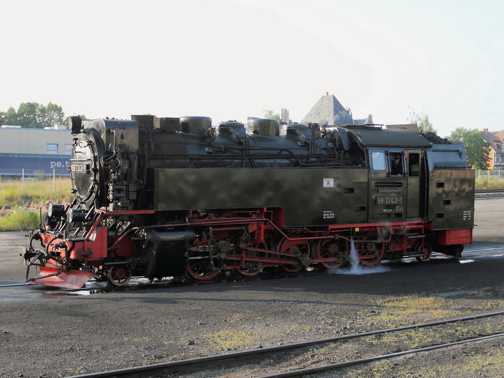 99 7243-1 im Bahnhof Wernigerode am 12. Juli 2013.