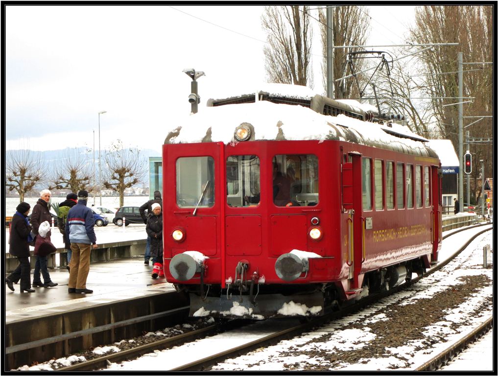 ABDeh 2/4 24 in Rorschach Hafen. (10.12.2012)