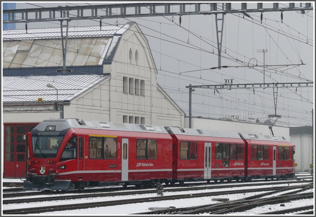 ABe 8/12 3502 in Landquart. (10.02.2010)