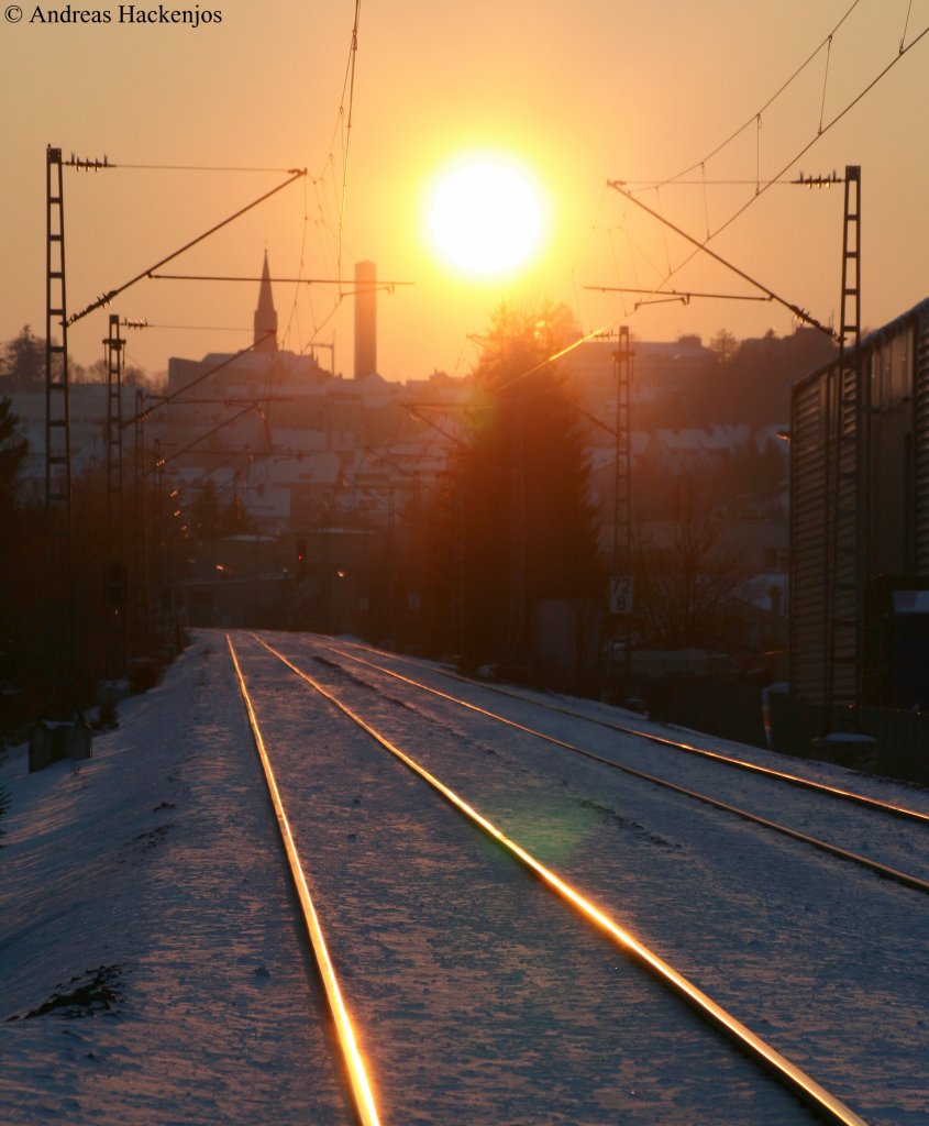 Abendstimmung am B32 7.3.10. Das Bild entstand vom B aus!
