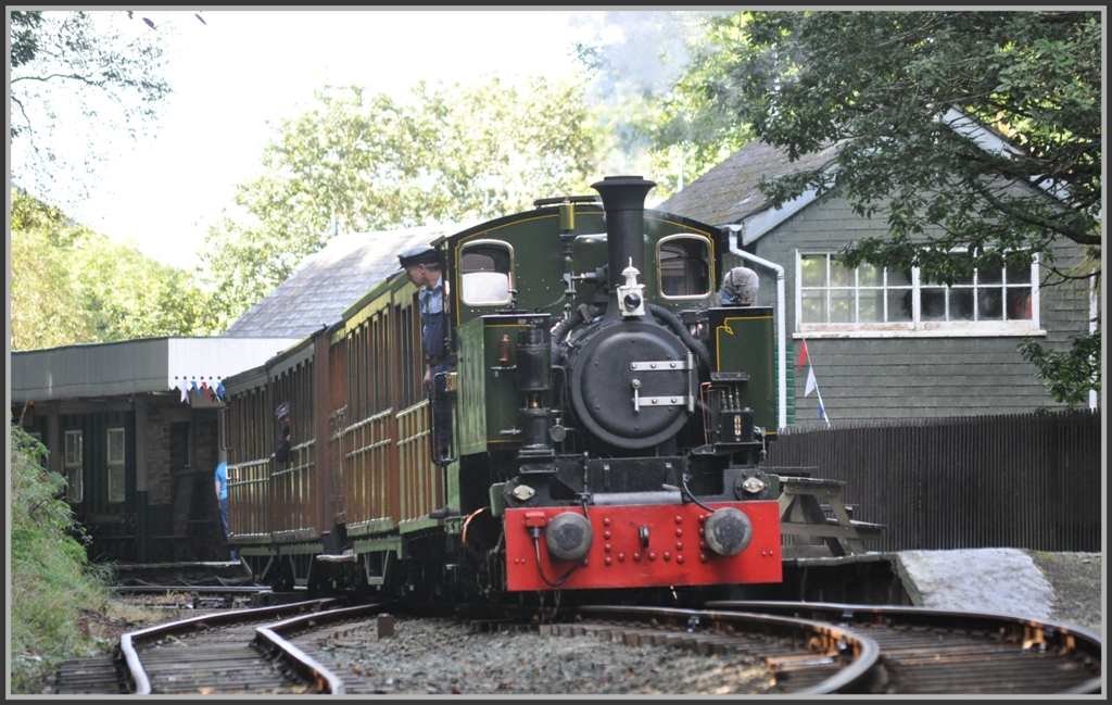 Abfahrt in Abergynolwyn nach Nant Gwernol. (04.09.2012)
