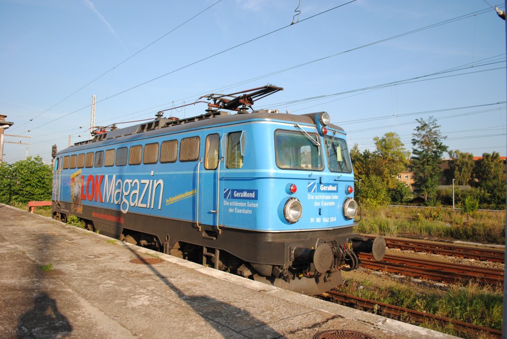 abgestellt auf Gleis 17 a anllich der Feier  175 Jahre Bahn   in Berlin Lichteberg in der Abendsonne des 03.10.2010.