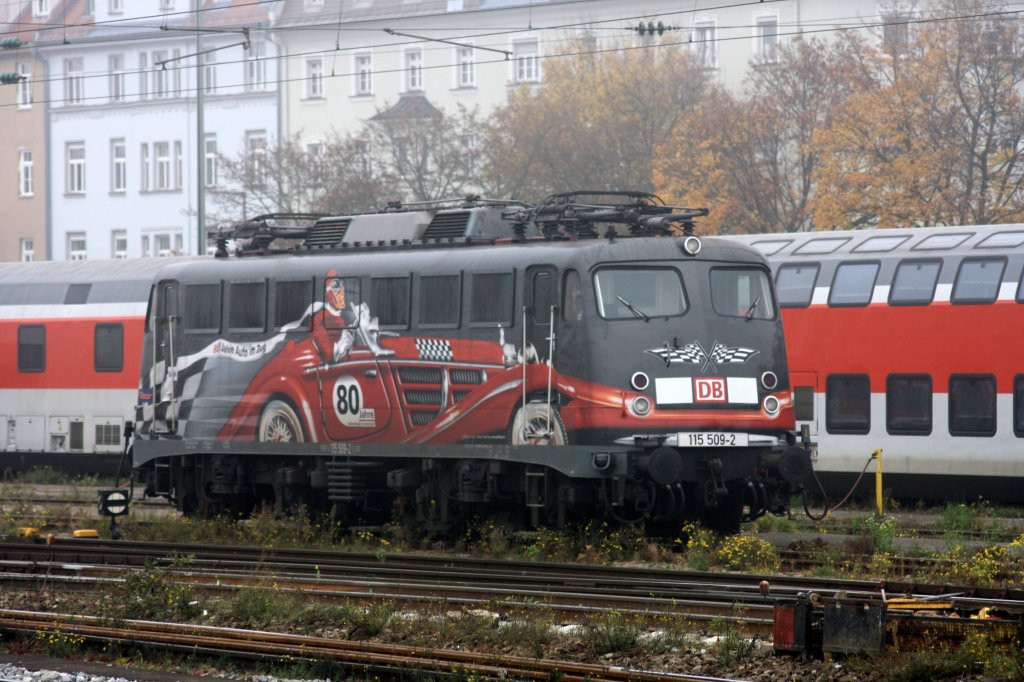 Abgestellt in Mnchen Ost war am 31.10.2011 die 115 509-2
