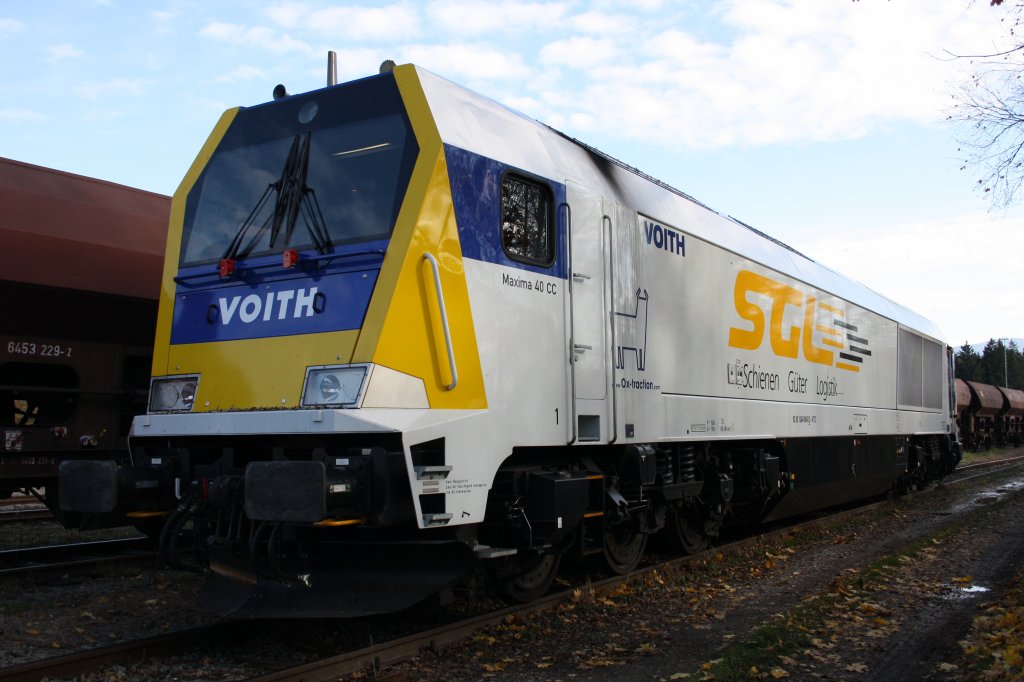 Abgestellt in Rosenheim war am 05.11.09 die Voith Maxima 40 cc.