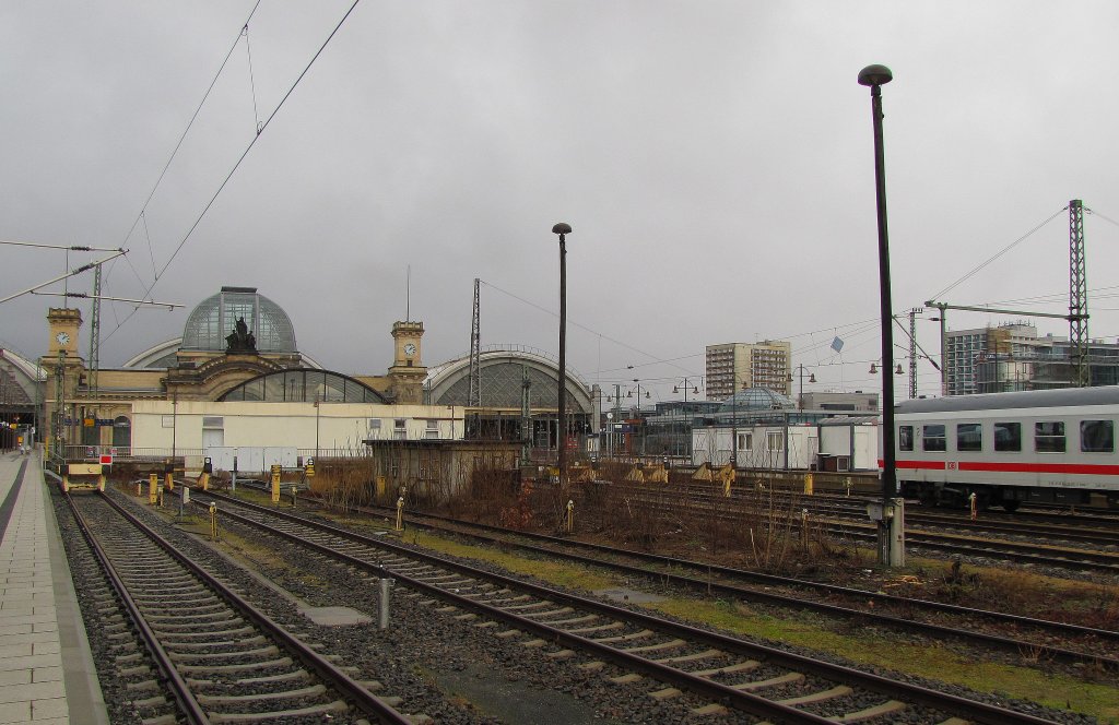 Abstellgleise in Dresden Hbf; 05.01.2013