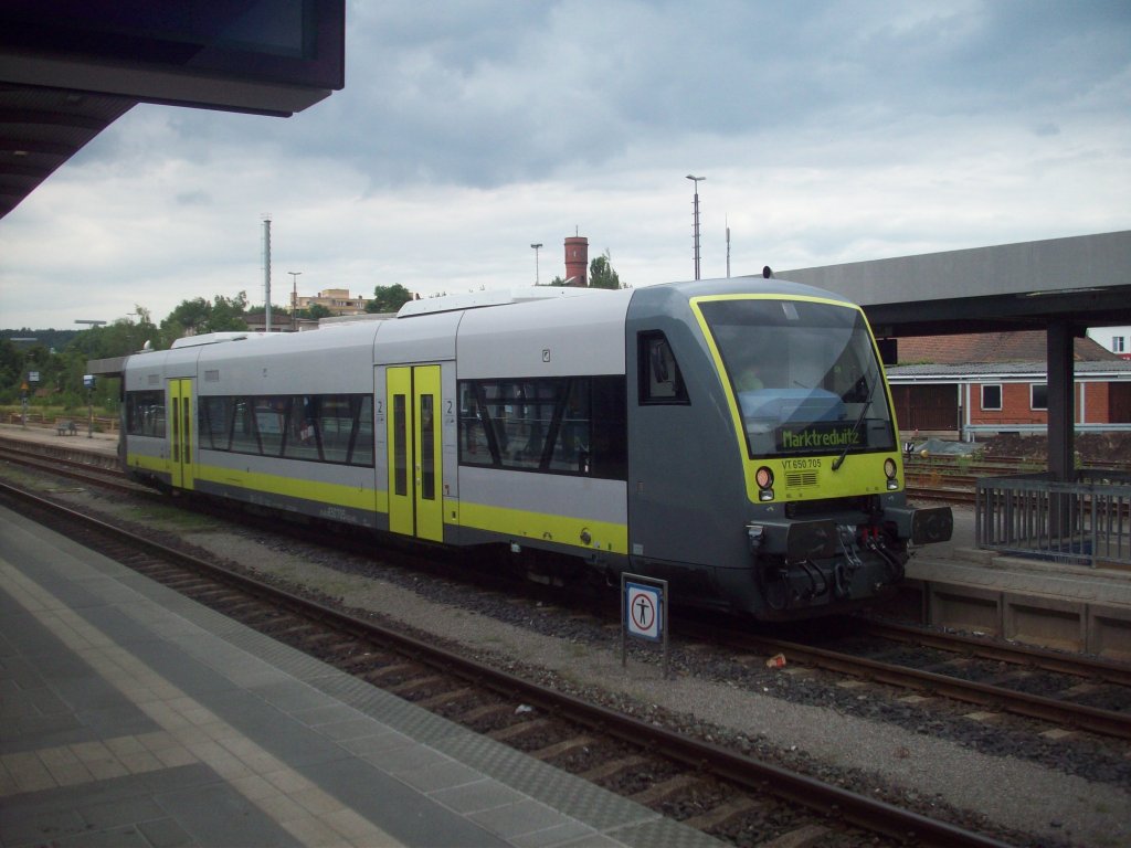 Agilis Zug in Bayreuth nach Marktredwitz, 13.06.11