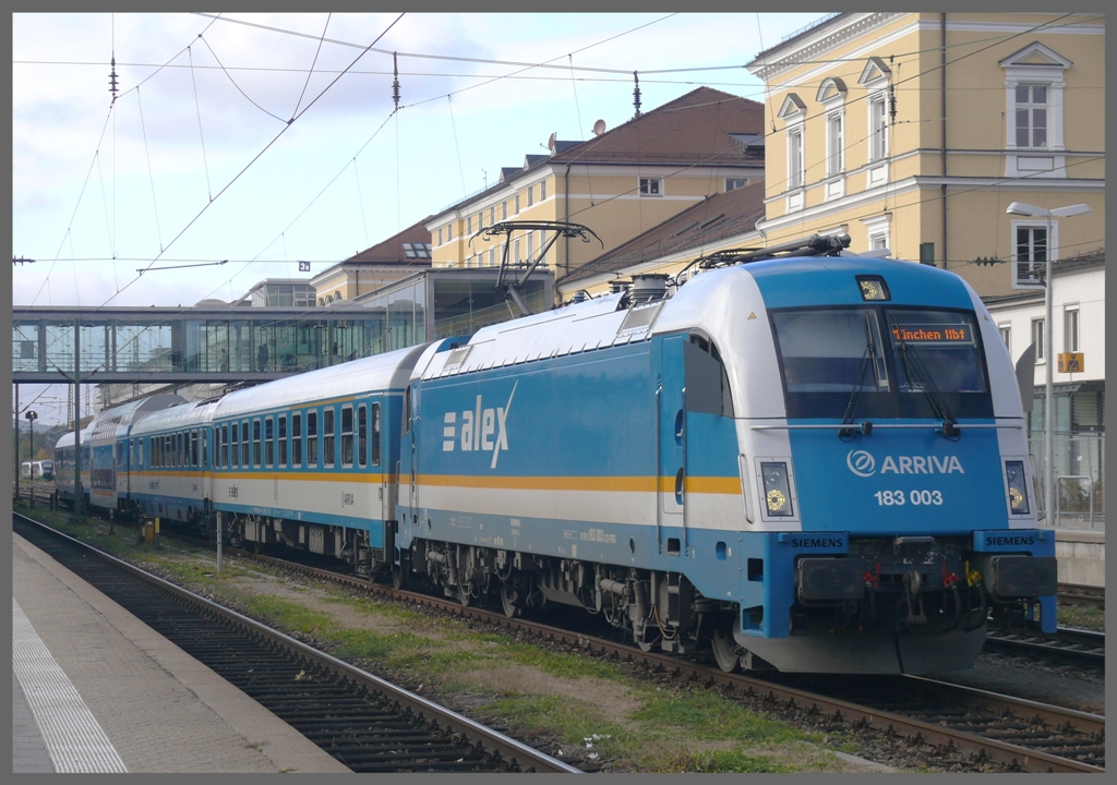 ALEX 91806 183 003-3 in Regensburg Hbf. (26.10.2010)