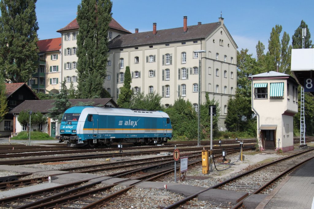 ALEX Diesellok 232 068 beim rangieren in Lindau Hbf.17.09.12