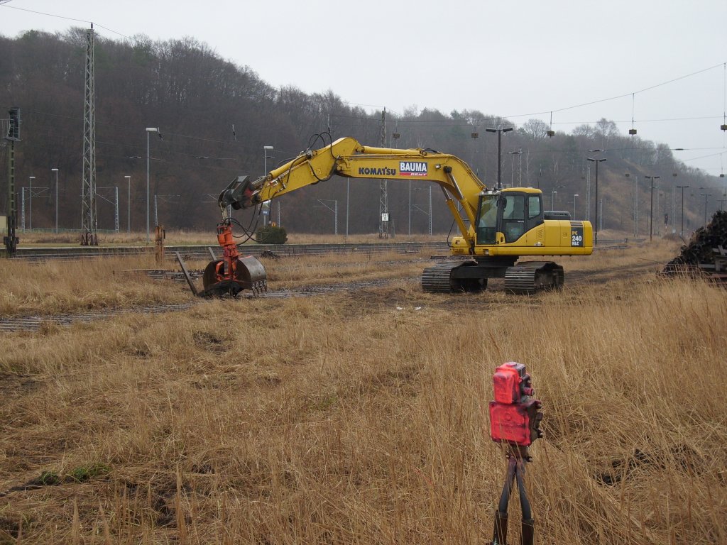 Alle nicht mehr bentigten Gtergleise von Lietzow wurden entfernt.