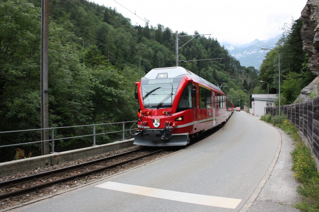 Allegra 3507 kurz hinter Chur Sand am 25.06.2011