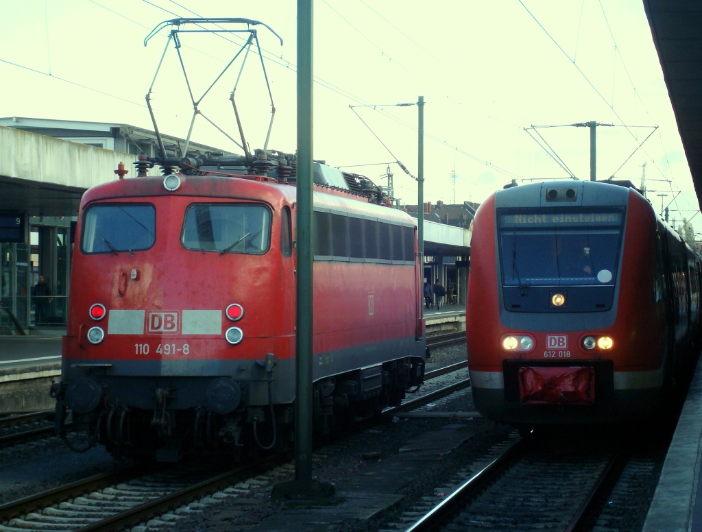 Alt und Neu in Hannover-Hauptbahnhof, 20.10.2011