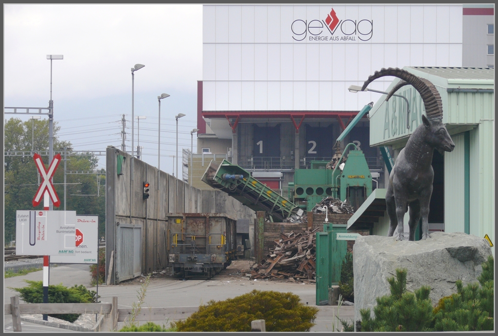 Alteisenverlad bei A&M Recycling in Untervaz-Trimmis. (18.10.2010)