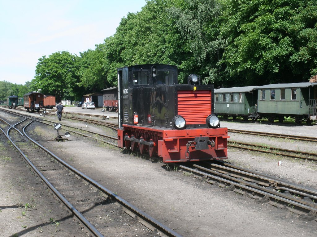 Am 05.Juni 2013 hatte Kf6003 wieder Rangierdienst in Putbus.