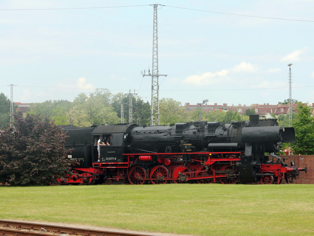 Am 08. Juni 2013 werden Fhrerstandsmitfahrten auf der 52 8177-9 der Dampflokfreunde Berlin e.V.   in den Eisenbahnwerksttten Eberswalde durchgefhrt.
Anlass war das Jubilumsfest dieser Eisenbahnwerksttten die vor 135 Jahren am 7. Januar 1878 als „Reparaturwerkstatt der Berlin-Stettiner Eisenbahn“ erffnet  wurde.

