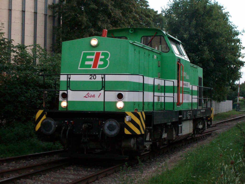 Am 13.9.10 kam die BR 293 der EB nach Bad Langensalza Ost um die beladenen Getreidewagen zu holen.