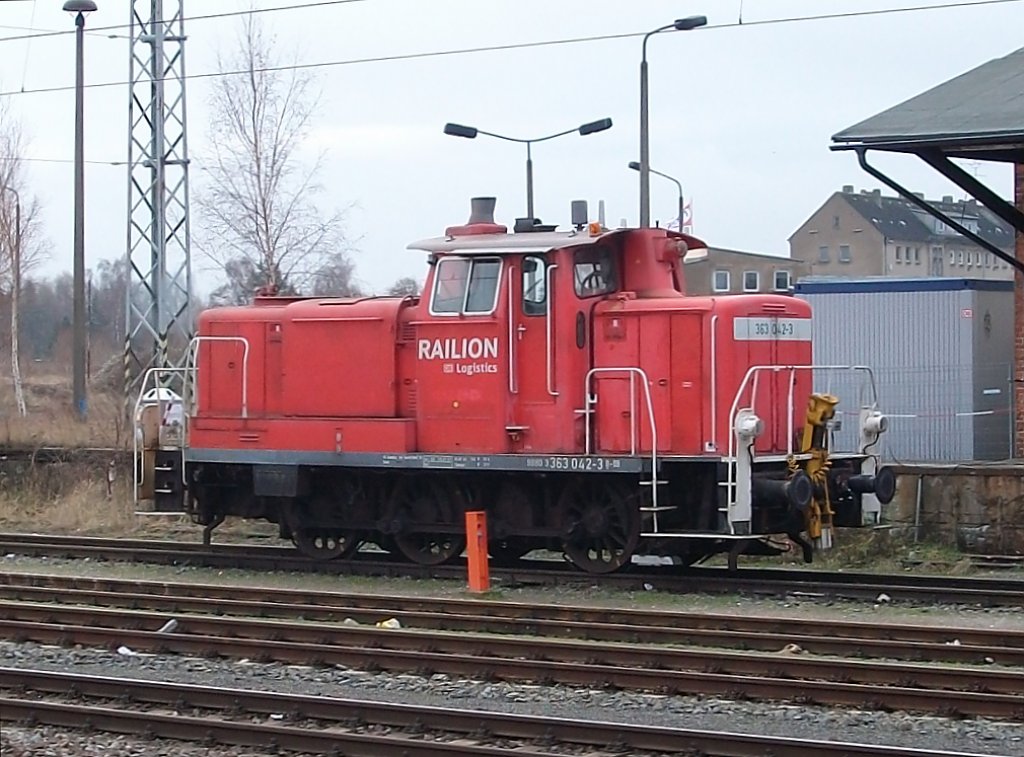 Am 18.Januar 2011,stand 363 042 im schneefreien Stralsund.
