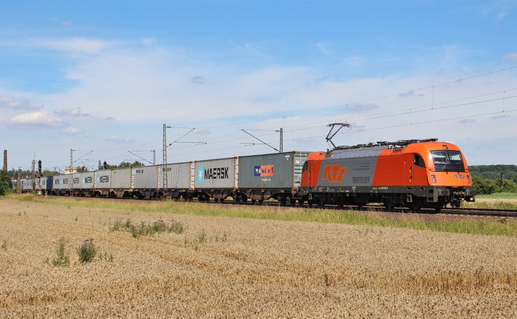 Am 1.August 2013 war RTS 1216 901 mit Containern bei Elze(Han) auf dem Weg Richtung Sden.