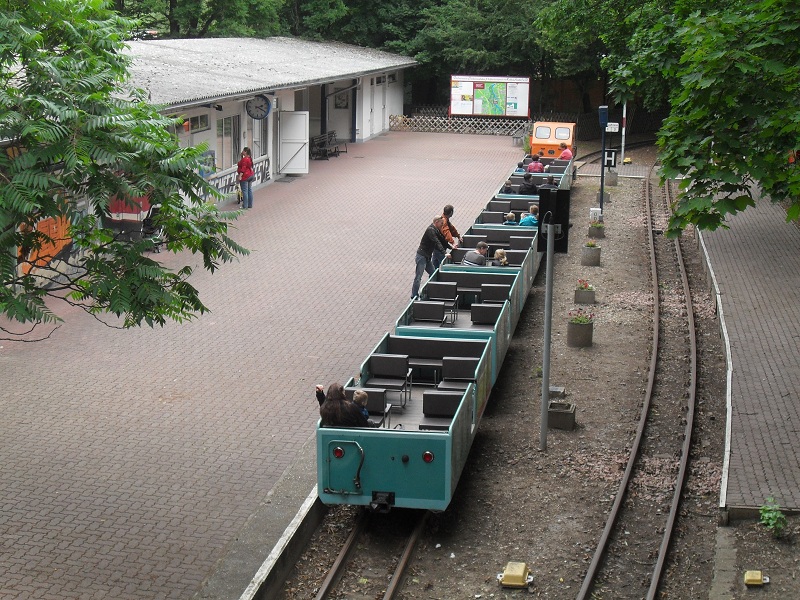 Am 21.07.2012 stand dieser Zug des Peinitzexpress im Bahnhof Peinitzbrcke als ich dieses Bild von der Peinitzbrcke aus aufgenommen habe.