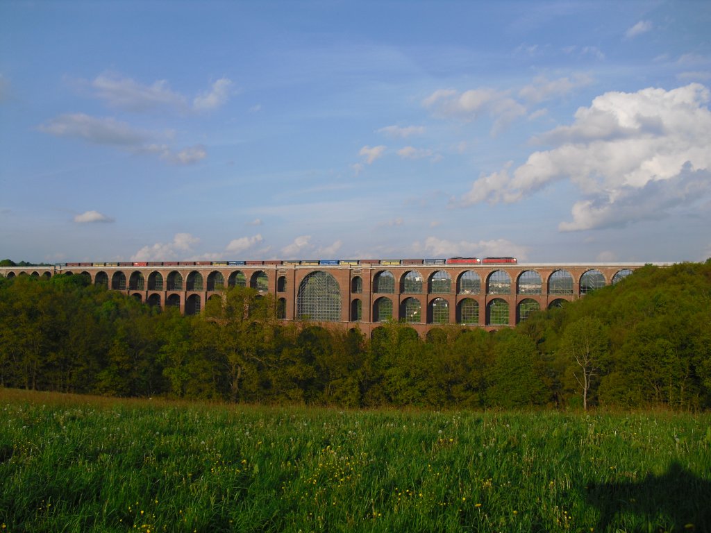 Am 23.05.10 waren 2 Ludmillas Richtung Plauen/V auf der Gltzschtalbrcke unterwegs.