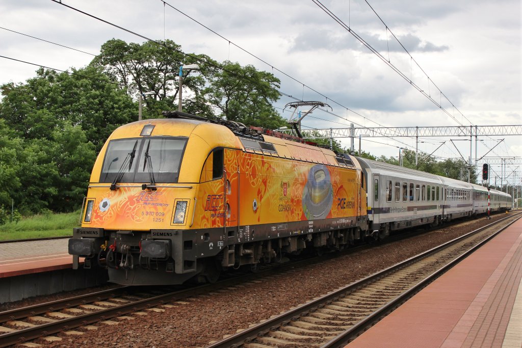 Am 23.Juni 2013 erreichte 5 370 009  PGE Arena Gdansk  mit einem EC Rzepin.
Kurze Zeit spter war ihre Werbung schon Geschichte.