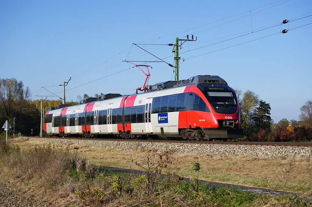 Am 27.10.2010 war 4124 021 als REX2825 von Wien Meidling nach Deutschkreutz unterwegs.