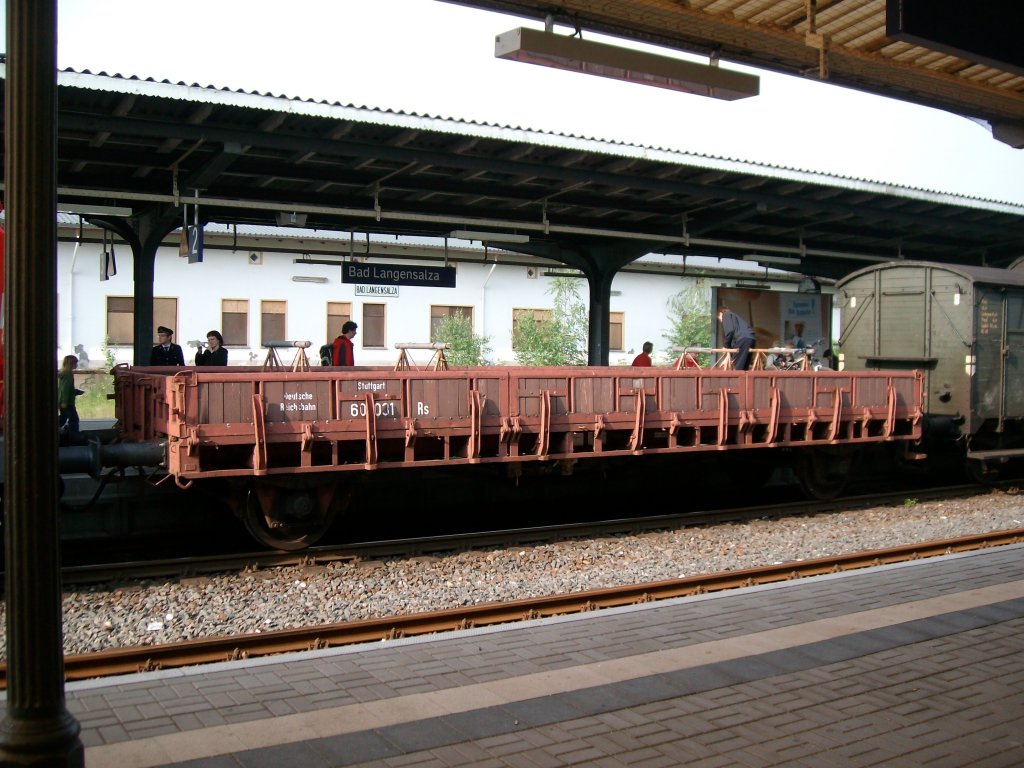 Am 29.5.2010 wurde dieser Niederbordwagen als Fahrradwagen benutzt.Er wurde fr den Regenbogenexpress gebraucht.