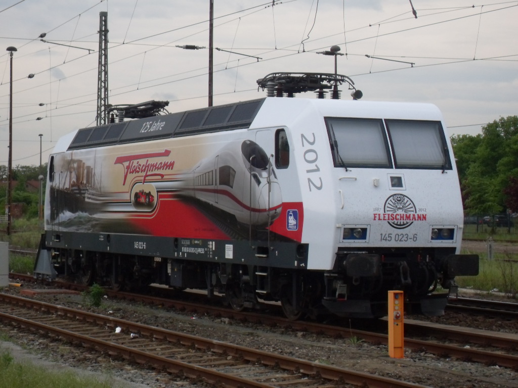 Am Abend des 11.05.2012 stand 145 023 in Stendal abgestellt.