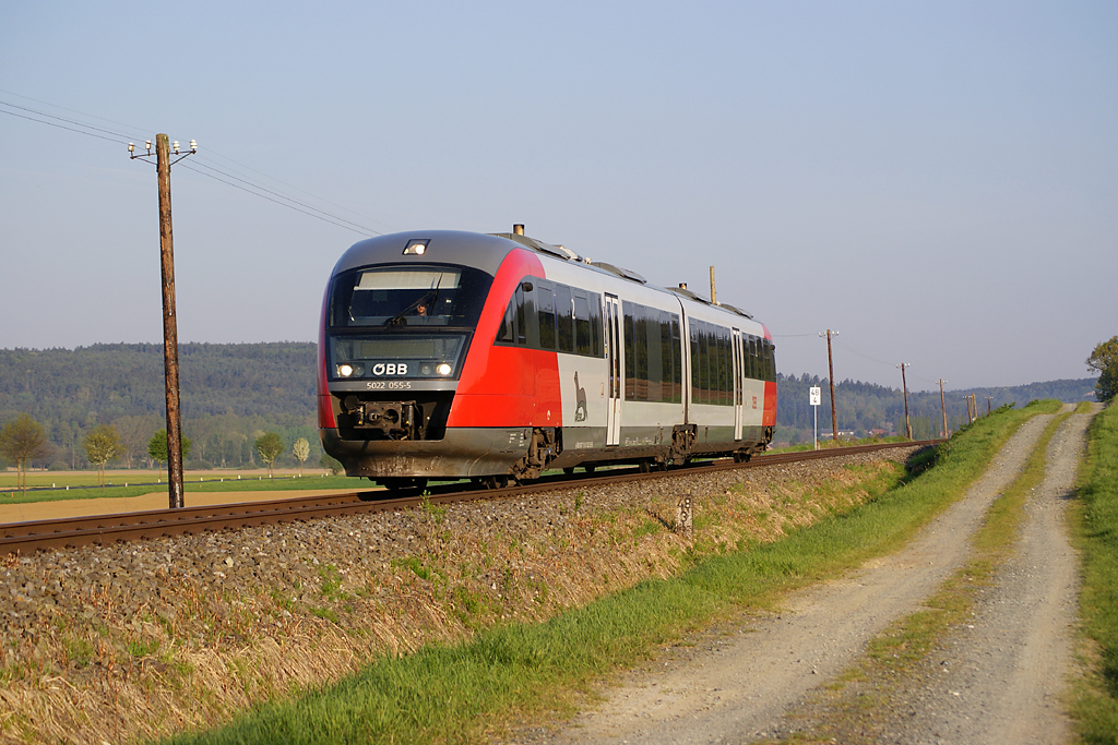 Am Morgen des 22.04.2011 war 5022 055 bei Riedlingsdorf als R2771 von Aspang nach Oberwart unterwegs. 
Ab 01.08.2011 wird auch diese Strecke eingestellt, damit endet nach mehr als 123 Jahren der Personenverkehr im Bezirk Oberwart.  
