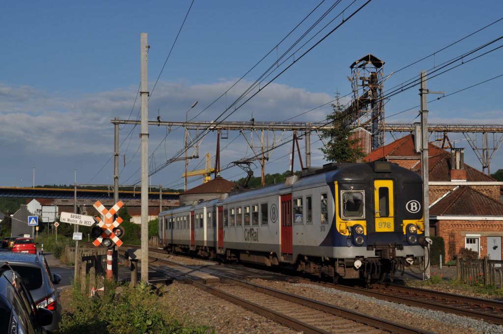 Am62-79 978  CityRail  auf dem Weg nach Namur in Beez. Aufgenommen am 08.06.2012
