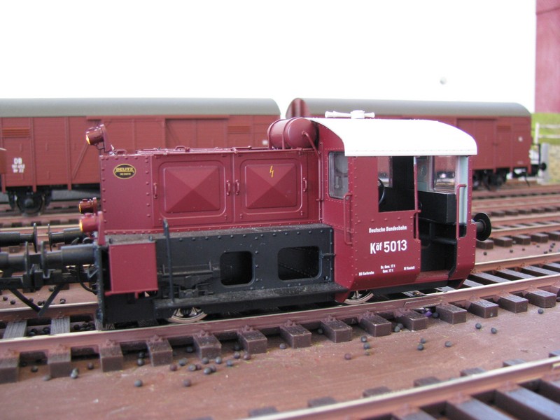 Anllich einer Tagung der ARGE Spur 0, fand in Wismar eine Modellbahn-Ausstellung statt. Hier habe ich die Kf 5013 der  DB  in Spur 0 abgelichtet. Wismar 03.06.2011