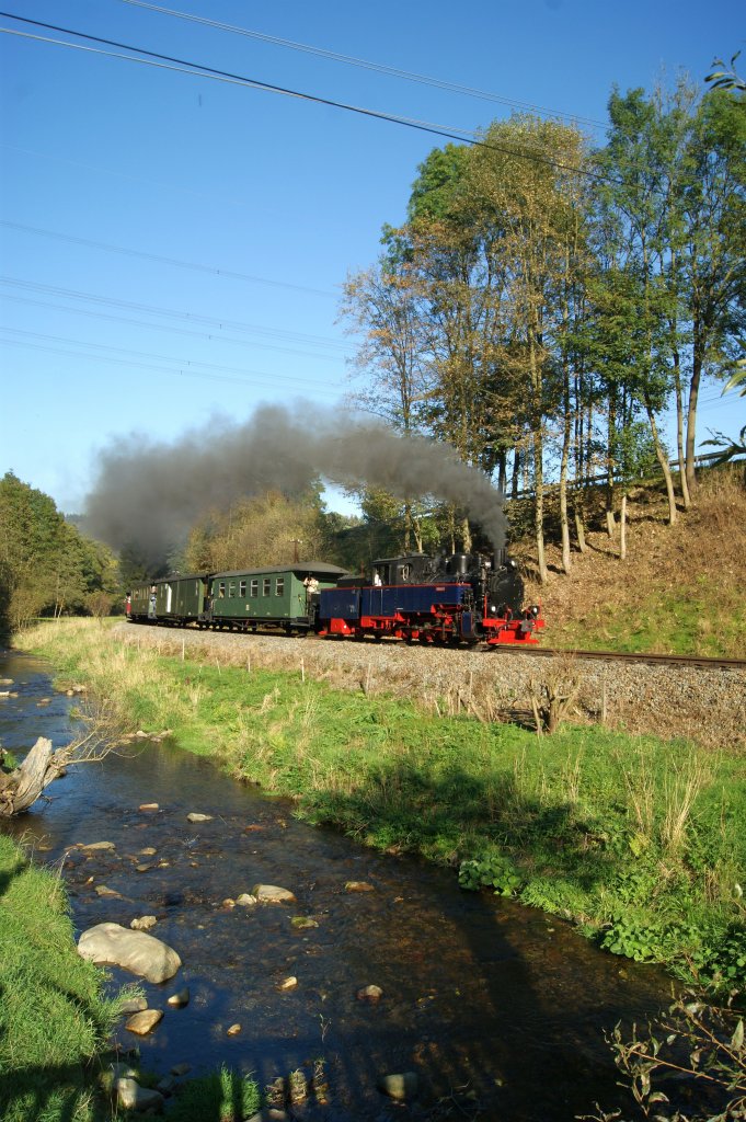 Aquarius C auf der Prenitztalbahn kurz vor dem Hp Wildbach. 01.10.2011