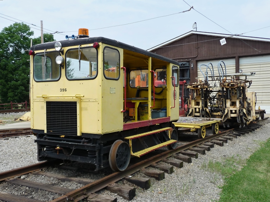Arbeitsfahrzeug #396 des Pennsylvania Trolley Museum (Washington, PA, 8.6.09) 